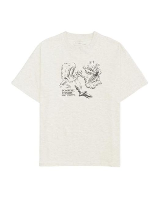 DOMREBEL White Short-Sleeved T-Shirt for men