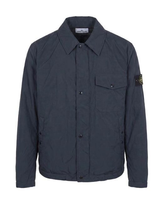 Stone Island Blue Long-Sleeve Jacket for men