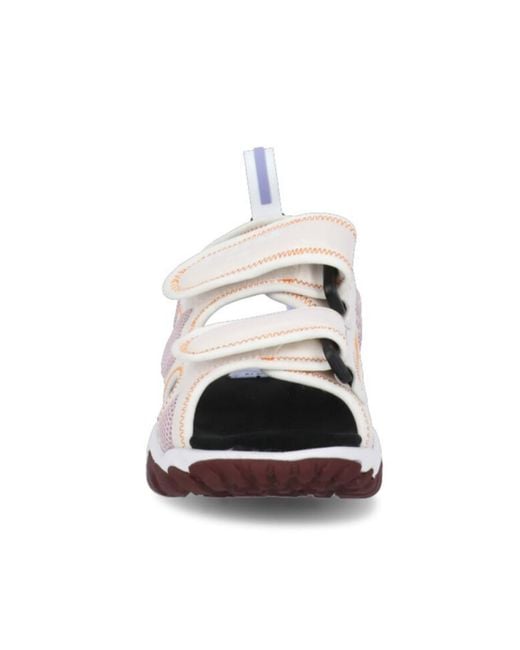 McQ Alexander McQueen White Striae Open-Toe Sandals for men