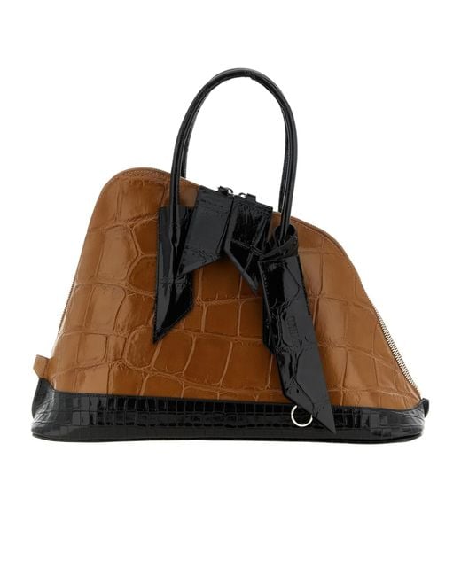 The Attico Brown The La Sant Ambroeus Tote Bag