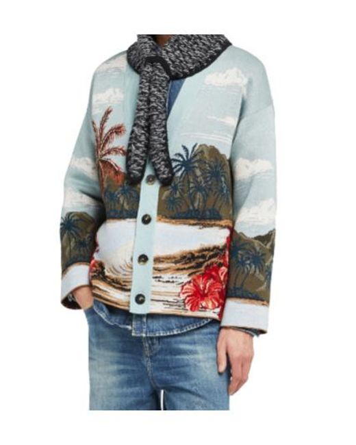 Alanui White Hidden Bay Cardigan for men