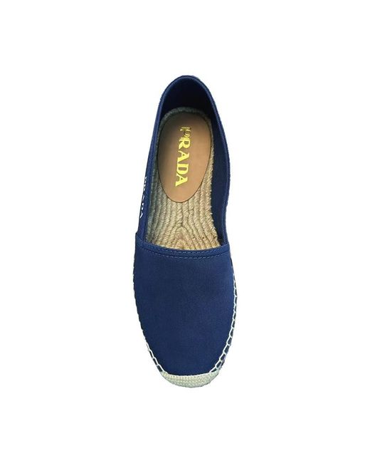 Prada Blue Round-Toe Casual Shoes for men
