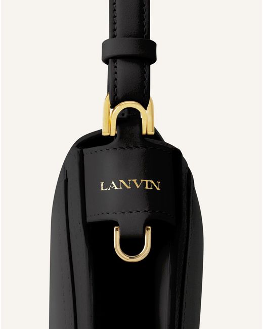 Lanvin Black Compagnon Leather Shoulder Bag