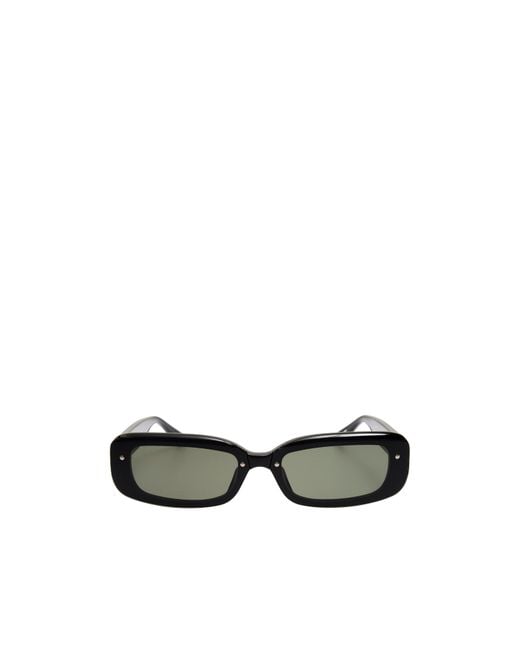 Linda Farrow White Flick Sunglasses