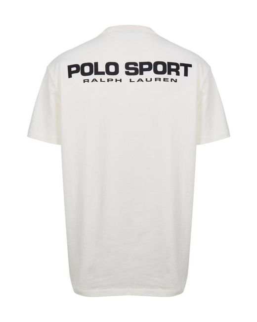 Polo Ralph Lauren White Logo Crew Neck T-Shirt for men