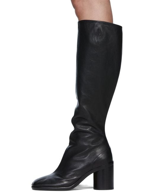 Maison Margiela Black Tabi Knee-Length Boots