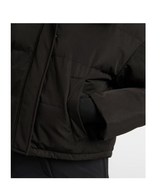Yves Salomon Black Solid-Color Ski Jacket