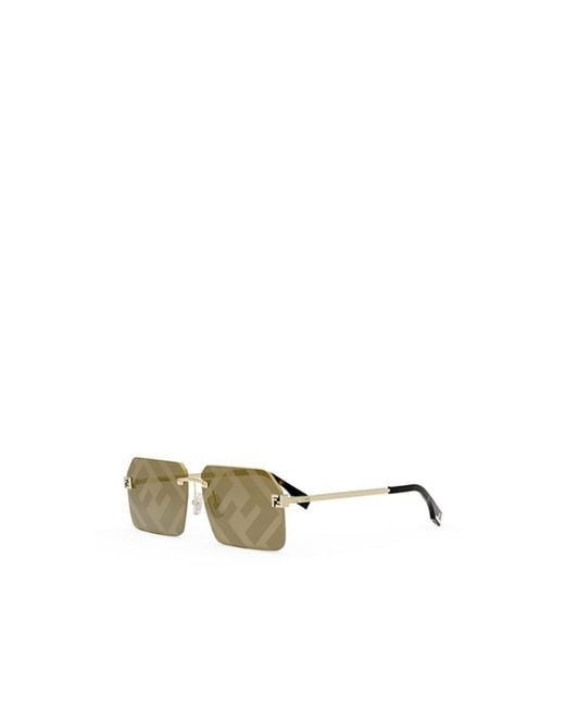 Fendi Green Eyewear Square Frame Sunglasses for men