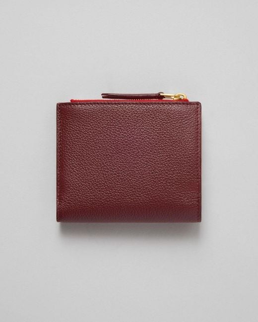 Céline Red Compact Wallet