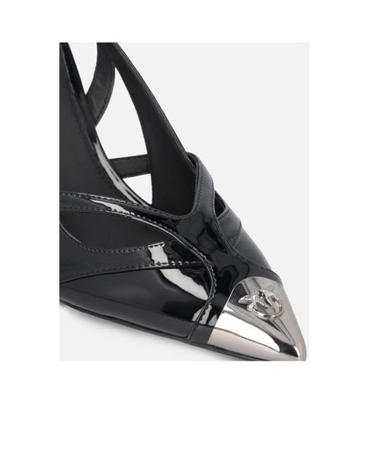 Pinko Black Lucy 90Mm Slingback Pumps