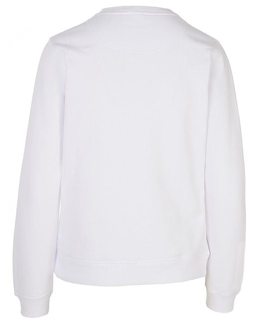KENZO White Evil Eye Embroidered Sweater