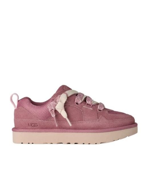 Ugg Purple Lo Lowmel Lace-Up Sneakers