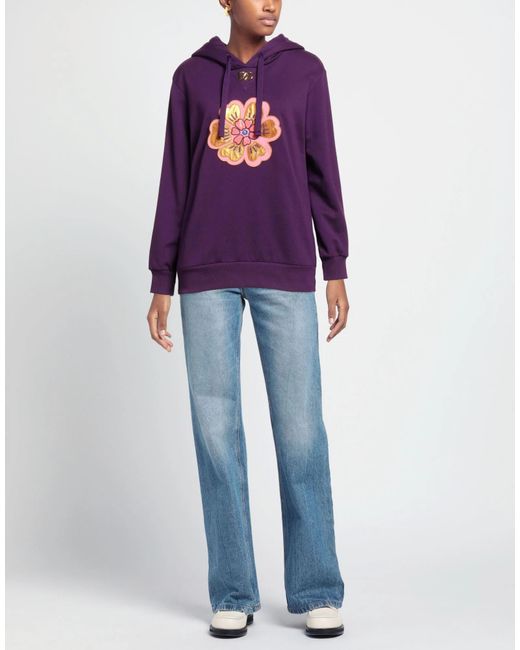 Dolce & Gabbana Purple Metallic Solid Color Sweatshirt