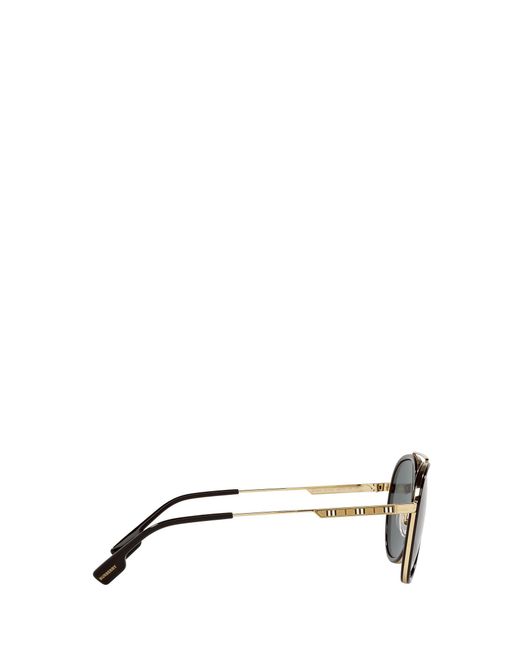 Burberry Metallic Eyewear Aviator-Frame Sunglasses for men