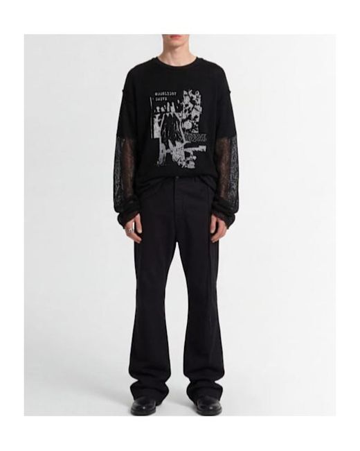 Ann Demeulemeester Black Michael 5-Pocket High Comfort Pants for men