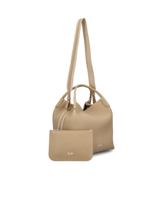 Loro Piana Natural Large Bale Leather Tote Bag