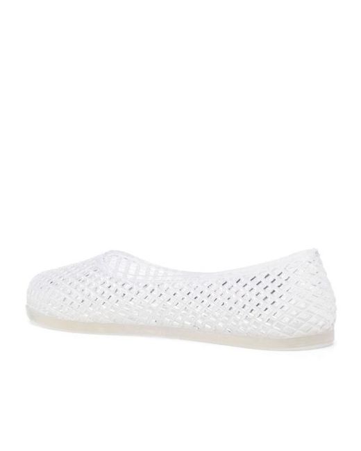 Ancient Greek Sandals White Iro Jelly Ballerina Shoes