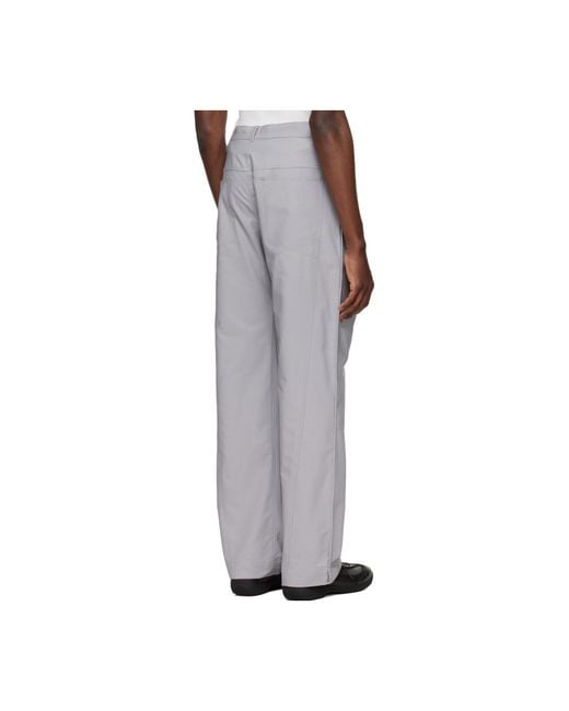 Kiko Kostadinov Gray Komlo Trousers for men