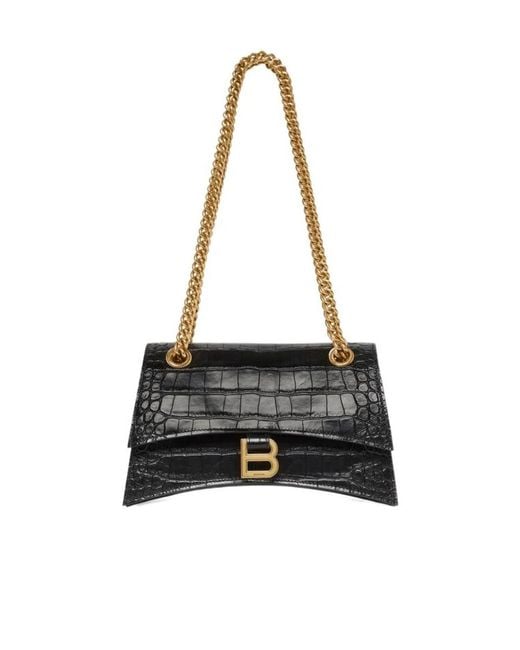 Balenciaga Black Crush Small Shoulder Bag