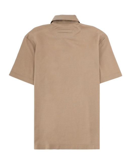 Zegna Natural Classic Cotton Polo Shirt for men