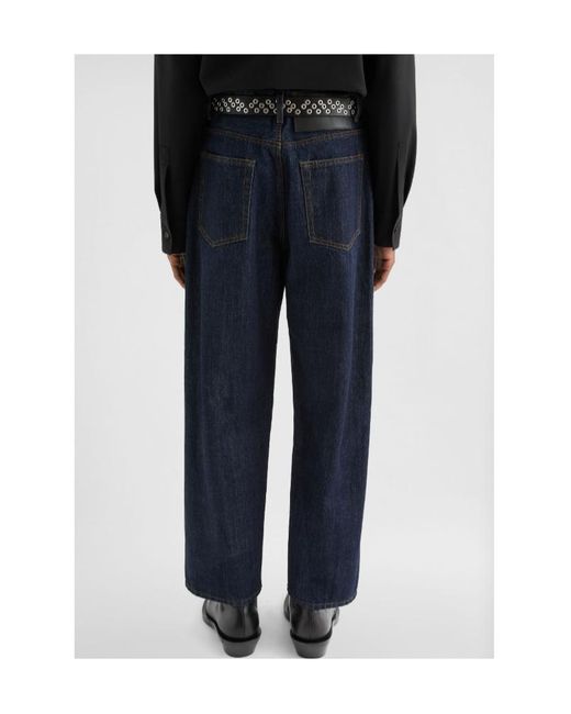 Jil Sander Blue Loose Denim Jeans for men