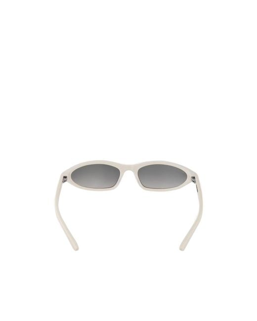 Balenciaga White Eyewear Cat-Eye Frame Sunglasses