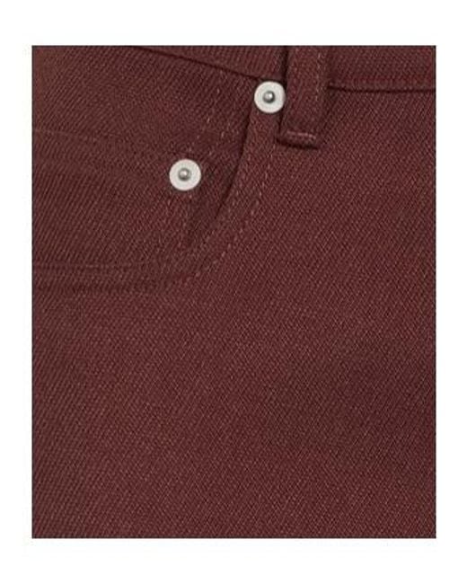 Rick Owens Purple Solid-Color Wool Flared Pants