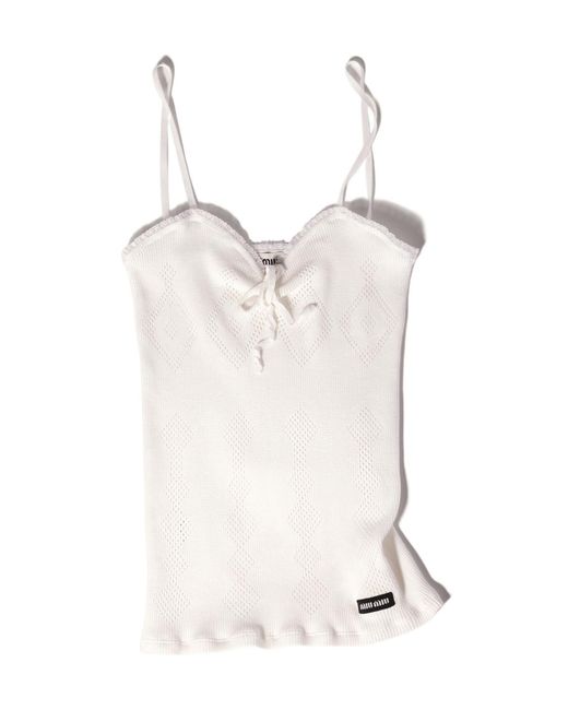 Miu Miu Natural Cotton Top