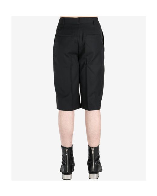 Louis-Gabriel Nouchi Black Wool Blend Shorts for men