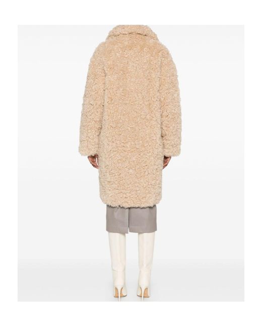 Stand Studio Natural Camille Cocoon Long Sleeved Coat