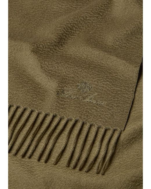 Loro Piana Green Extra Grande Unita Scarf
