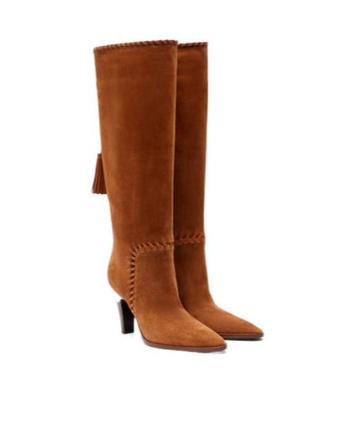 Gianvito Rossi Brown Stable Heel Long Boots