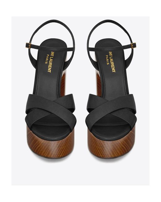 Saint Laurent Multicolor Bianca Platform Sandals