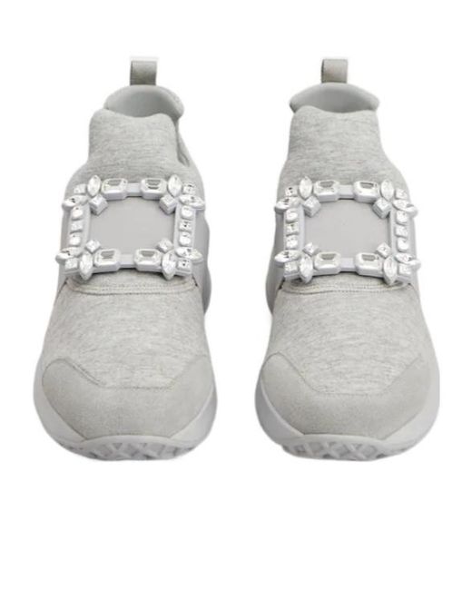 Roger Vivier Gray Viv' Run Sneakers