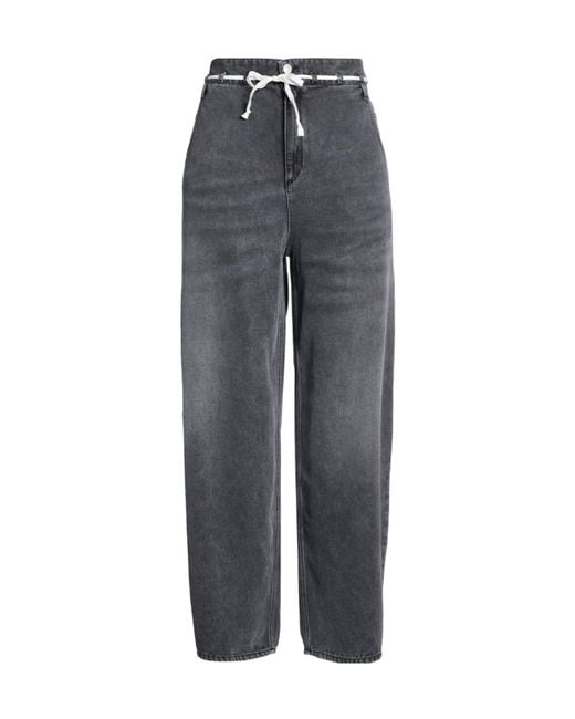 Isabel Marant Gray Solid Color Loose Trousers