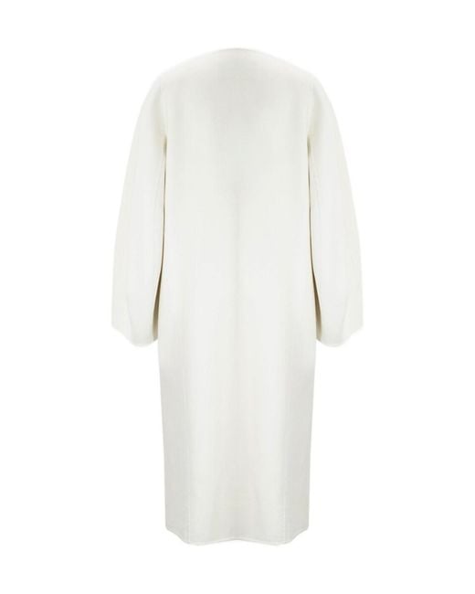 Fabiana Filippi White Long-Sleeved Coat