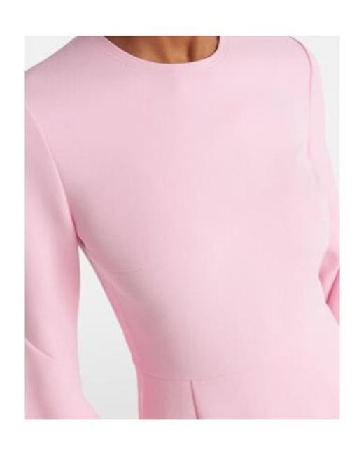 Roksanda Pink Ruffled Midi Dress