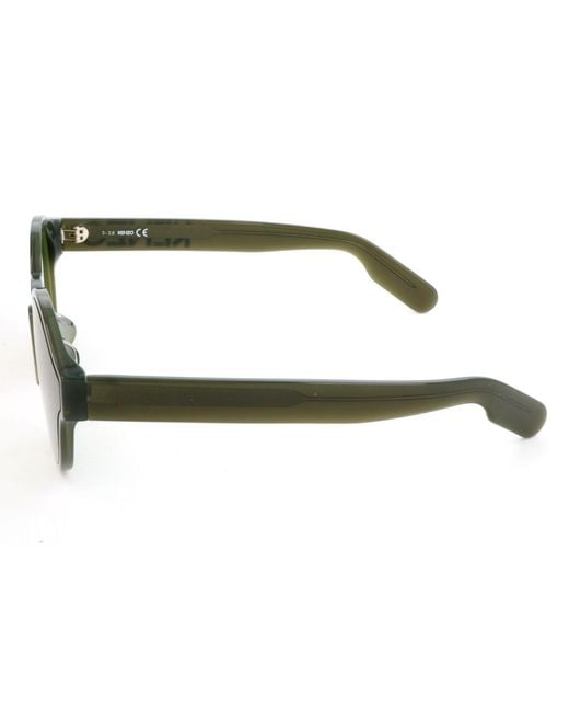 KENZO Green Round Frame Sunglasses for men