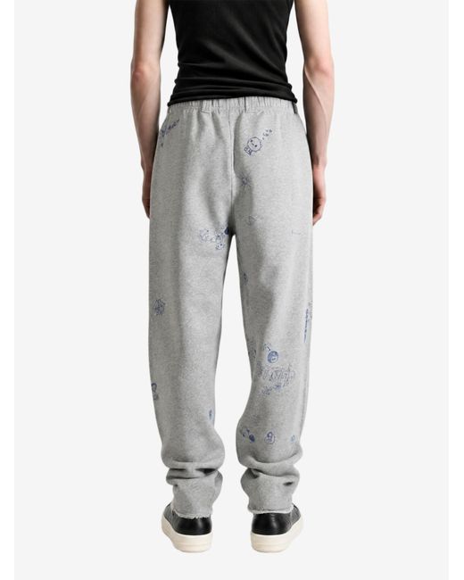 Vetements Gray Elastic-Waist Athletic Pants for men