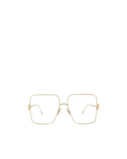 Loewe White Butterfly-Frame Glasses