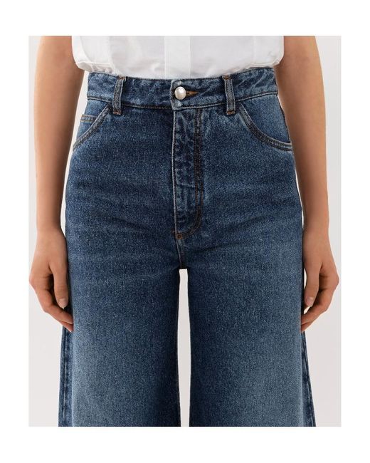 Chloé Blue Chloé Wide-Leg Jeans