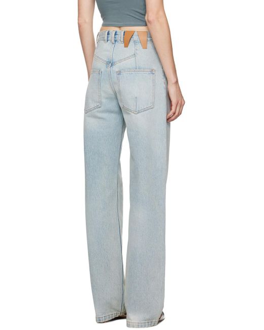DARKPARK Blue Denim Trousers With Belt Loops