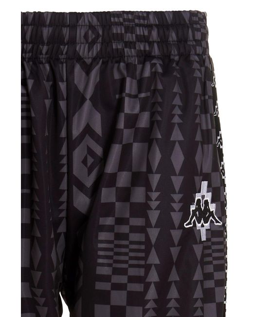Marcelo Burlon Black County Of Milan X Kappa Straight-Leg Pants for men