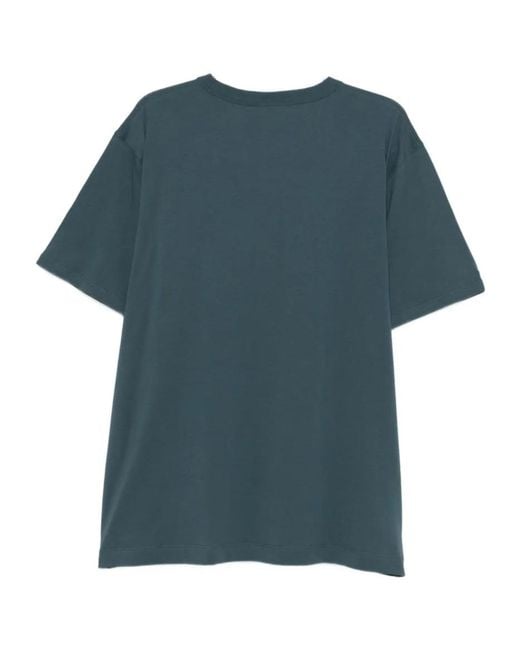 Dries Van Noten Blue Jersey Short Sleeve T-Shirt for men