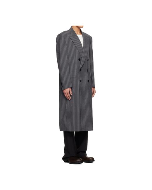 sunflower Blue Db Striped Coat for men