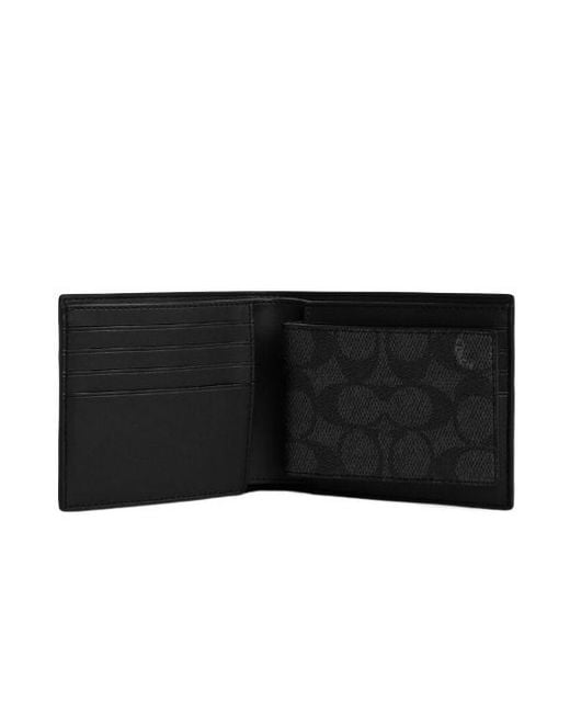 COACH Blue Striped Wallet for men