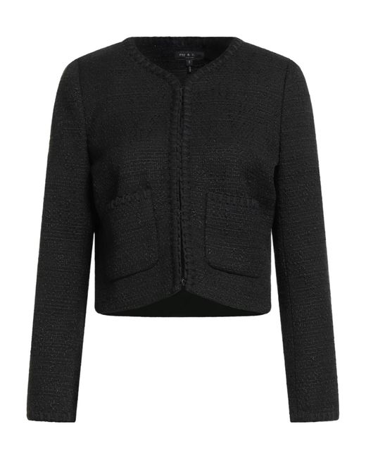 Rag & Bone Black Simple Fashionable Long-Sleeve Coat