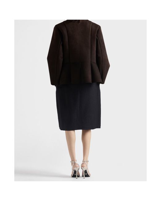 Prada Black Bonded Crewneck Jacket