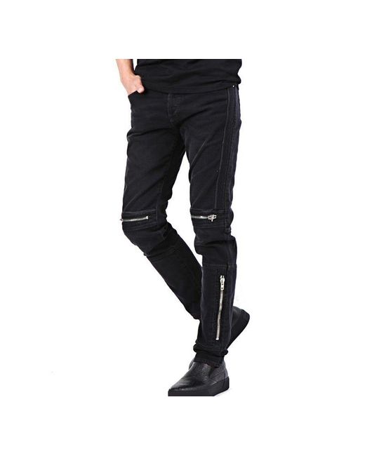 Givenchy Black Zipper Jeans for men