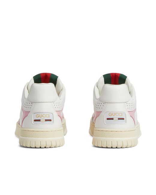 Gucci White Re-Web Low-Top Sneakers